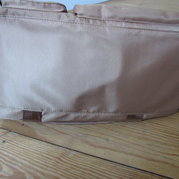 Beige Zuomanni Duffle Bag Multiple Pockets Shoe Compartment - Picture 10 of 11